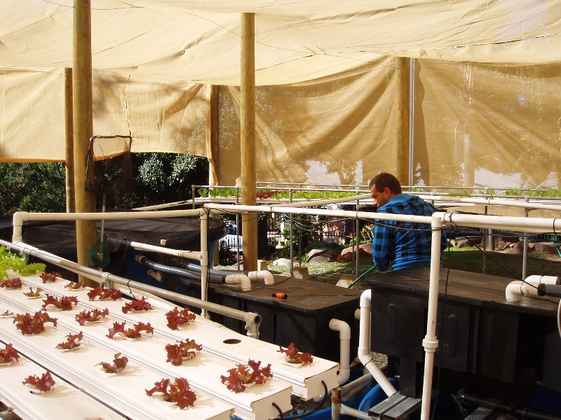 Russel, the ANC manager, doing the daily chores.JPG