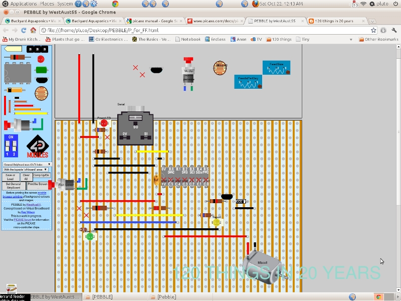 120 Things in 20 years - Electronics - demand fish feeder pebble breadboard 2011-10-22-0100.jpg