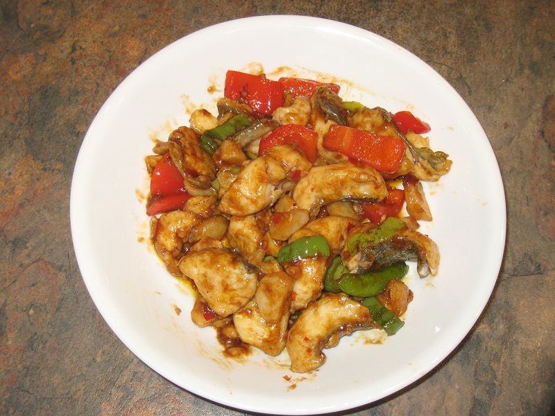 Stir fry - Silver Perch and Water Chestnuts home grown.jpg