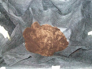 coco fiber on 2nd small layer of landscape fabric.jpg