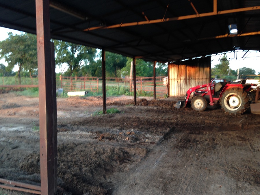 Inside barn with tractor.JPG