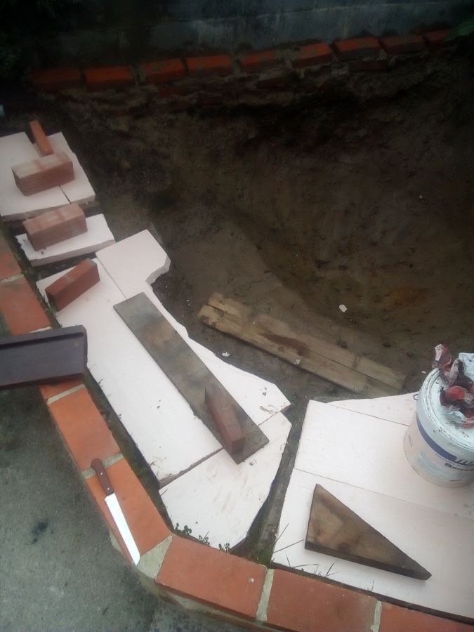 cutting insulation boards for underlay.jpg