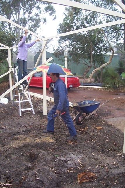 Someone doesn't want to get wet..jpg